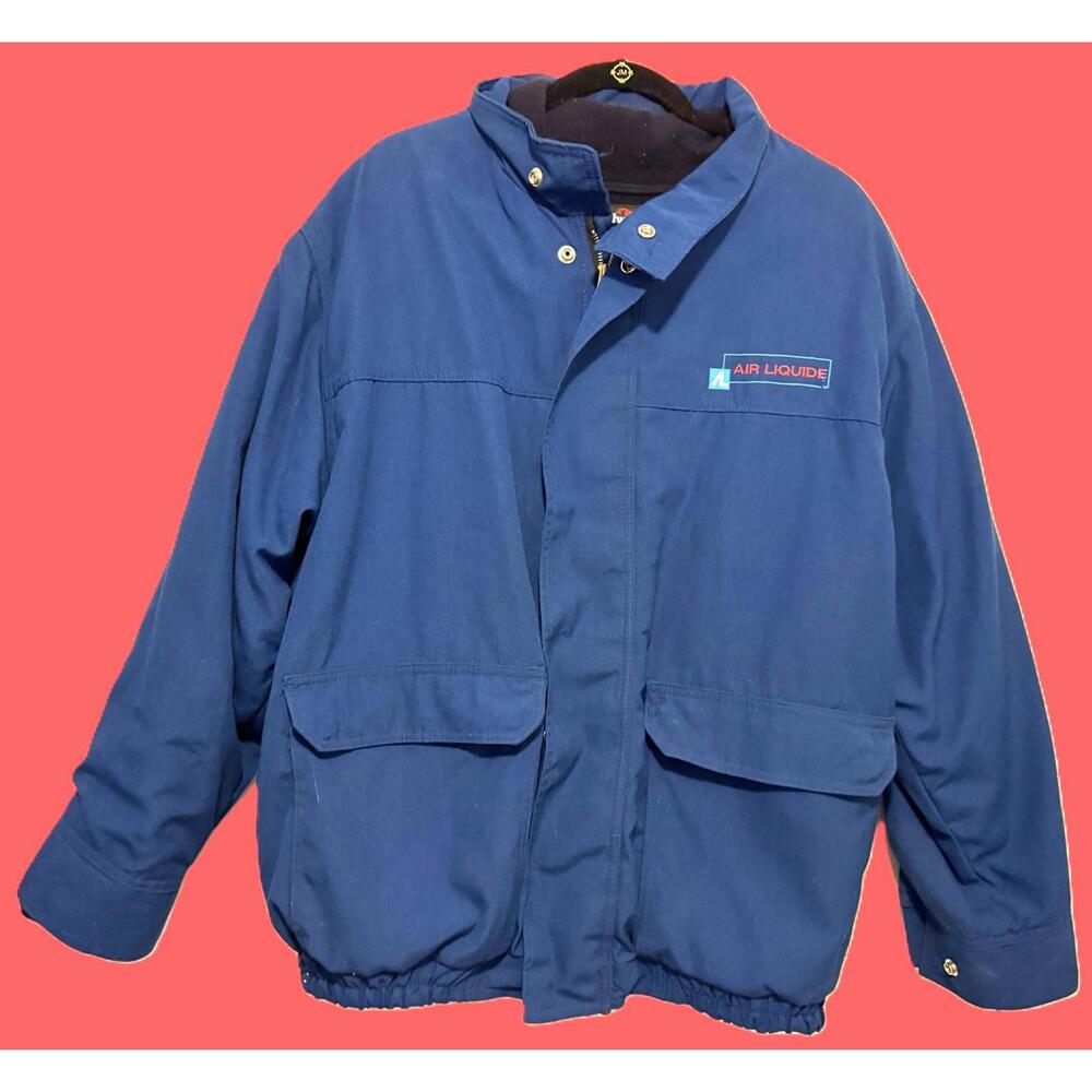 Bulwark FR Flame Resistant Blue Work Jacket ARC 17.0 Men's XL Air Liquide